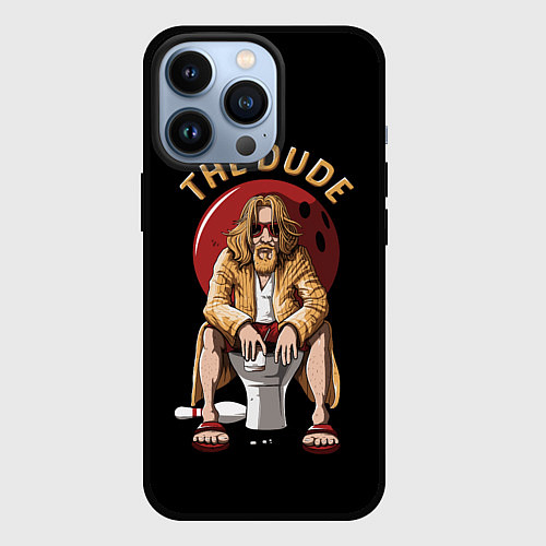 Чехол iPhone 13 Pro THE DUDE Big Lebowski / 3D-Черный – фото 1