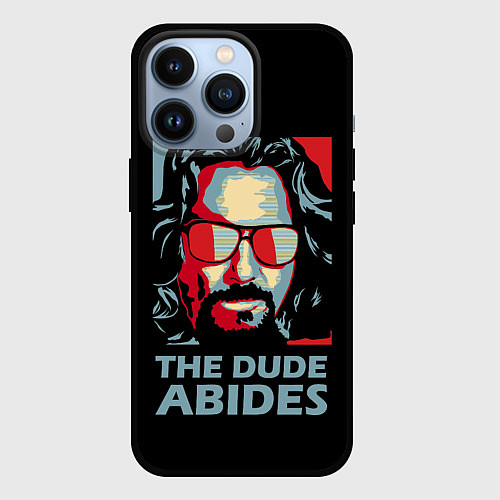 Чехол iPhone 13 Pro The Dude Abides Лебовски / 3D-Черный – фото 1