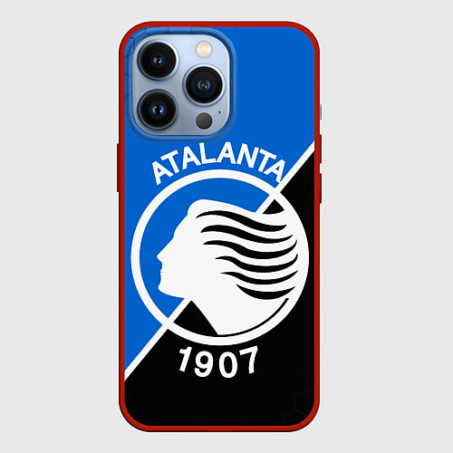 Чехол iPhone 13 Pro FC ATALANTA ФК АТАЛАНТА / 3D-Красный – фото 1