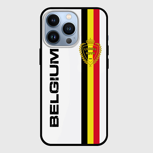 Чехол iPhone 13 Pro СБОРНАЯ БЕЛЬГИИ / 3D-Черный – фото 1