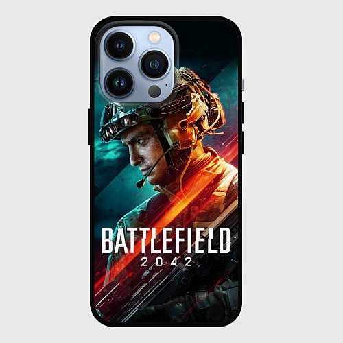 Чехол iPhone 13 Pro BATTLEFIELD 2042 Батлфилд / 3D-Черный – фото 1