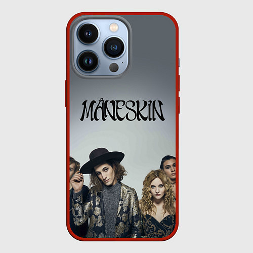 Чехол iPhone 13 Pro Maneskin / 3D-Красный – фото 1