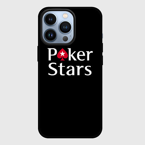 Чехол iPhone 13 Pro Poker Stars / 3D-Черный – фото 1