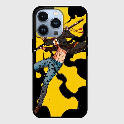 Чехол iPhone 13 Pro Трафальгар Ло из One Piece / 3D-Черный – фото 1