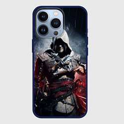 Чехол для iPhone 13 Pro Assassins Creed 4: Black Flag, цвет: 3D-тёмно-синий