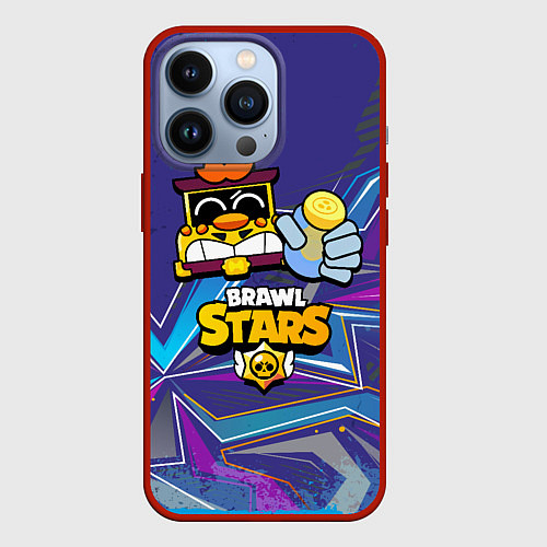 Чехол iPhone 13 Pro Грифф Griff Brawl Stars / 3D-Красный – фото 1