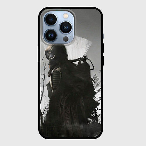 Чехол iPhone 13 Pro STALKER 2 Gray / 3D-Черный – фото 1