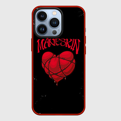 Чехол iPhone 13 Pro Maneskin Монэскин Z / 3D-Красный – фото 1