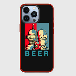 Чехол iPhone 13 Pro Гомер х Бендер