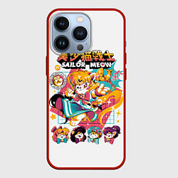 Чехол для iPhone 13 Pro Sailor Meow, цвет: 3D-красный