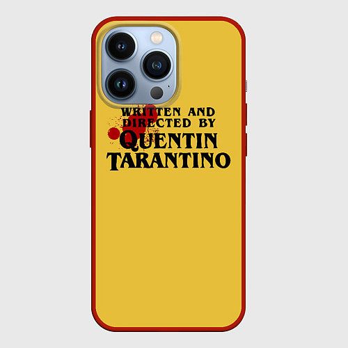 Чехол iPhone 13 Pro Quentin Tarantino / 3D-Красный – фото 1