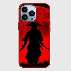 Чехол iPhone 13 Pro САМУРАЙ кровавой луны