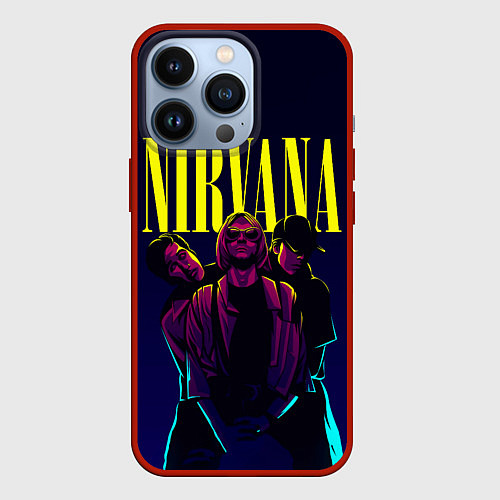 Чехол iPhone 13 Pro Nirvana Neon / 3D-Красный – фото 1