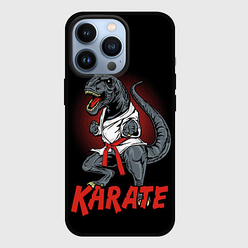 Чехол iPhone 13 Pro KARATE T-REX / 3D-Черный – фото 1