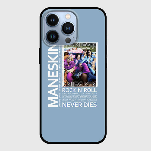 Чехол iPhone 13 Pro Maneskin RocknRoll / 3D-Черный – фото 1