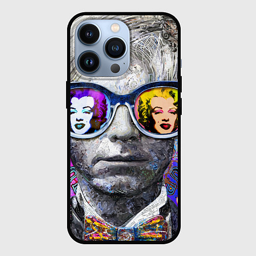 Чехол iPhone 13 Pro Andy Warhol Энди Уорхол / 3D-Черный – фото 1