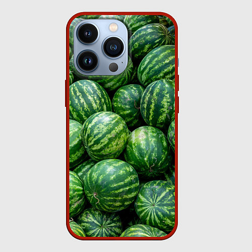 Чехол iPhone 13 Pro Арбузы / 3D-Красный – фото 1