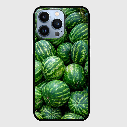 Чехол iPhone 13 Pro Арбузы / 3D-Черный – фото 1