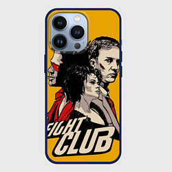 Чехол для iPhone 13 Pro Бойцовский Клуб Три личности, цвет: 3D-тёмно-синий