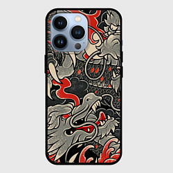 Чехол iPhone 13 Pro Китайский Дракон, China Dragon