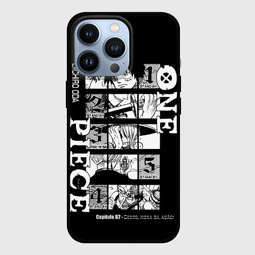 Чехол iPhone 13 Pro ONE PIECE Главные герои / 3D-Черный – фото 1