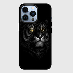 Чехол для iPhone 13 Pro Тигр, цвет: 3D-черный