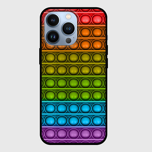 Чехол iPhone 13 Pro ИГРУШКА POP it / 3D-Черный – фото 1