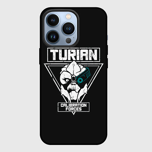Чехол iPhone 13 Pro Турианец / 3D-Черный – фото 1