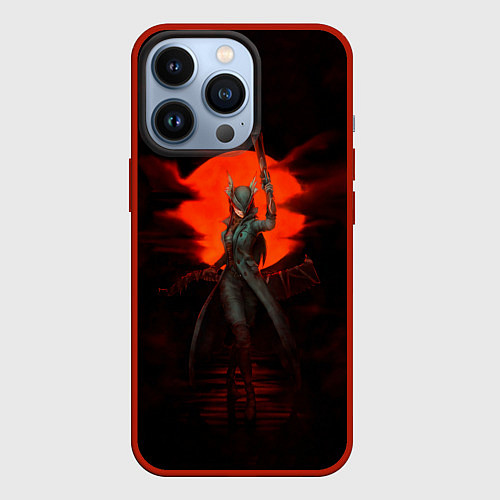 Чехол iPhone 13 Pro Blood moon / 3D-Красный – фото 1