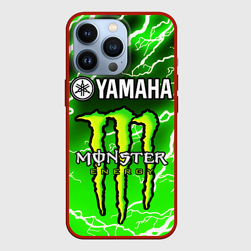 Чехол iPhone 13 Pro YAMAHA X MONSTER SPORT / 3D-Красный – фото 1