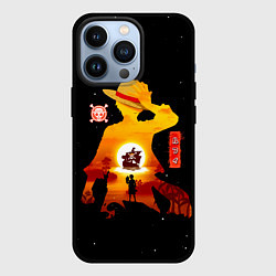 Чехол для iPhone 13 Pro Манки Д Луффи пираты Соломенной Шляпы, цвет: 3D-черный