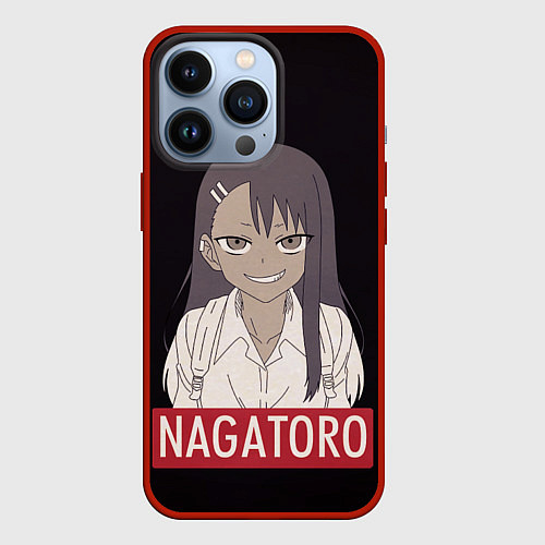 Чехол iPhone 13 Pro Miss Nagatoro / 3D-Красный – фото 1