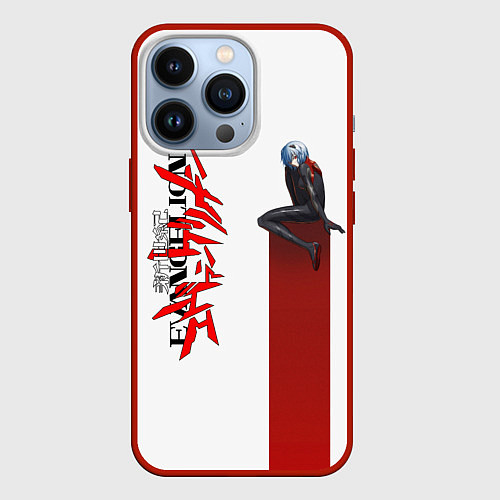 Чехол iPhone 13 Pro EVANGELION ПИЛОТ EVA / 3D-Красный – фото 1