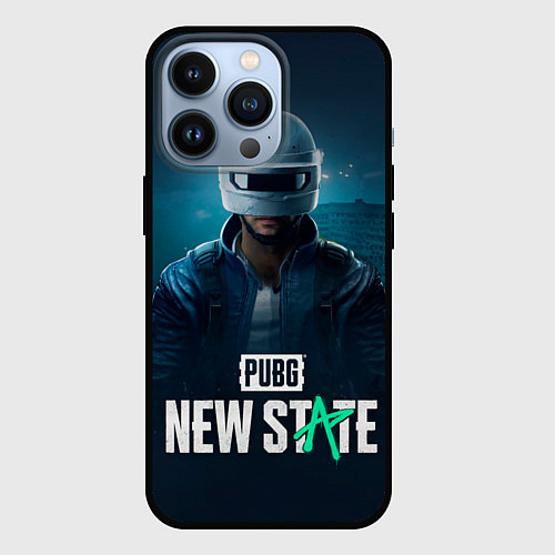 Чехол iPhone 13 Pro Новый Штат Pubg / 3D-Черный – фото 1