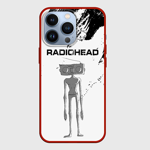 Чехол iPhone 13 Pro Radiohead Радиохед Z / 3D-Красный – фото 1