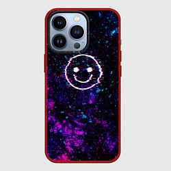 Чехол iPhone 13 Pro GLITCH SMILE ГЛИТЧ СМАЙЛ