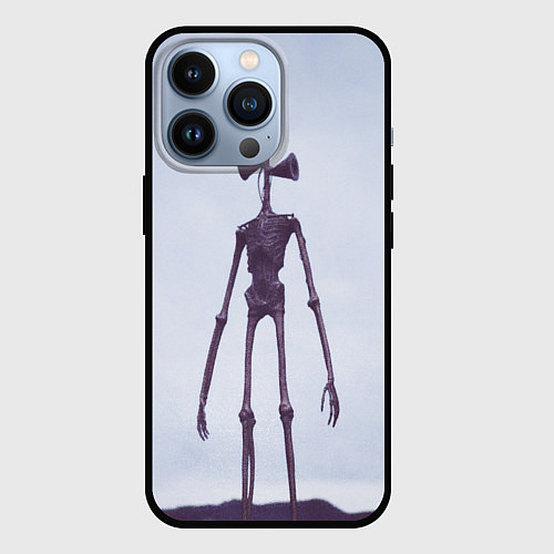 Чехол iPhone 13 Pro Сиреноголовый Скелет Хоррор / 3D-Черный – фото 1