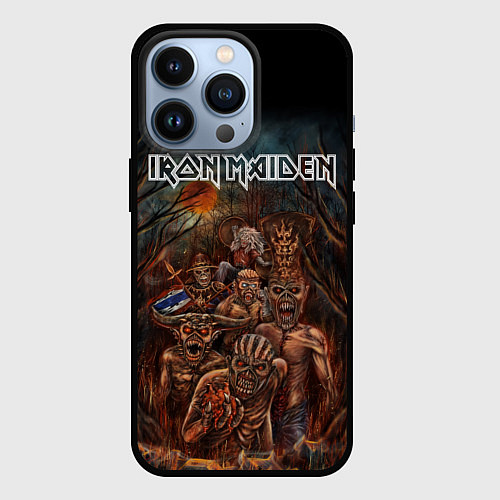 Чехол iPhone 13 Pro IRON MAIDEN АЙРОН МЕЙДЕН Z / 3D-Черный – фото 1