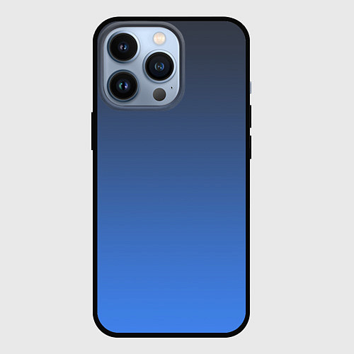 Чехол iPhone 13 Pro DARK OCEAN GRADIENT / 3D-Черный – фото 1
