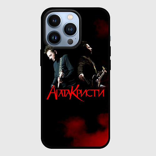 Чехол iPhone 13 Pro Агата Кристи группа / 3D-Черный – фото 1