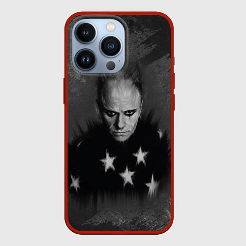 Чехол iPhone 13 Pro Keith Charles Flint Кит Флинт Z / 3D-Красный – фото 1