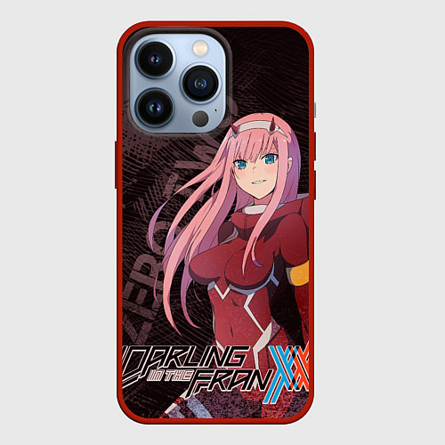 Чехол iPhone 13 Pro Zero Two Любимый во Франксе / 3D-Красный – фото 1