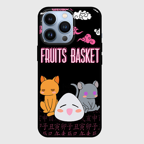 Чехол iPhone 13 Pro FRUITS BASKET ГЛАВНЫЕ ГЕРОИ / 3D-Черный – фото 1