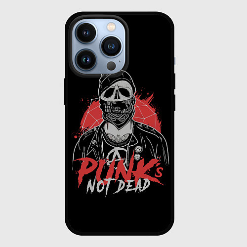 Чехол iPhone 13 Pro Грозный панк / 3D-Черный – фото 1