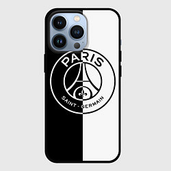 Чехол для iPhone 13 Pro ФК ПСЖ PSG BLACK & WHITE, цвет: 3D-черный