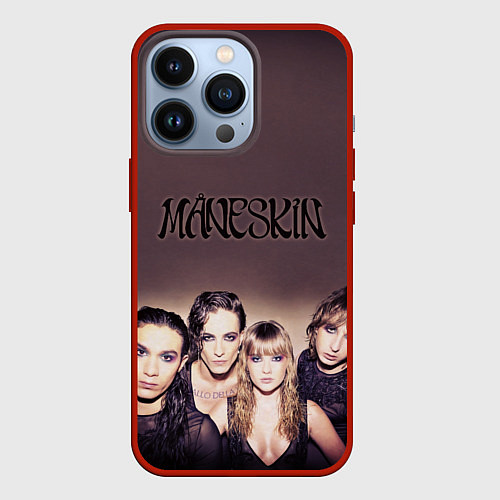 Чехол iPhone 13 Pro Maneskin / 3D-Красный – фото 1