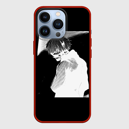 Чехол iPhone 13 Pro Dead Inside TOKYO GHOUL / 3D-Красный – фото 1