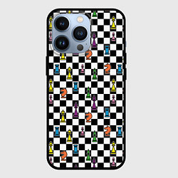 Чехол iPhone 13 Pro Яркая шахматная доска