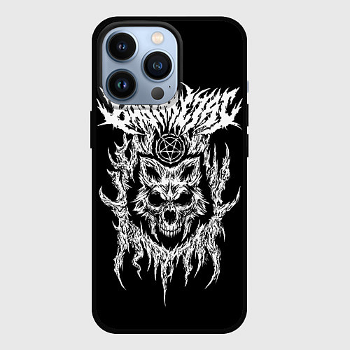 Чехол iPhone 13 Pro Baby Metal Wolf / 3D-Черный – фото 1