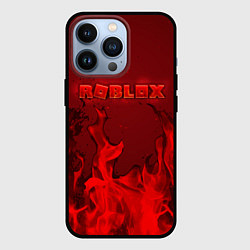 Чехол для iPhone 13 Pro ROBLOX ОГОНЬ, цвет: 3D-черный